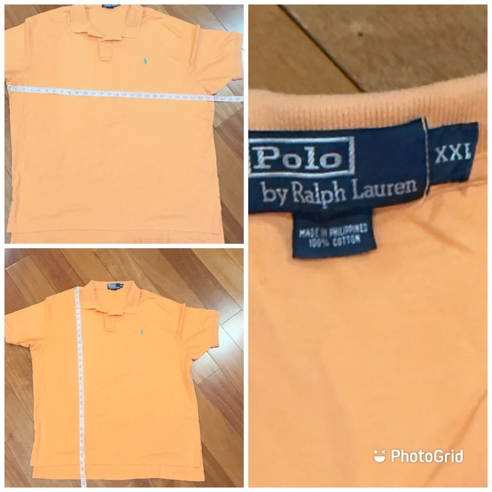 Polo Ralph Lauren Polo Shirts Mens Multicolor Cotton Pique Bundle XXL 4pk